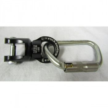 Swivel Shackle and Steel Auto-lock Carabiner Kit / Rock Exotica